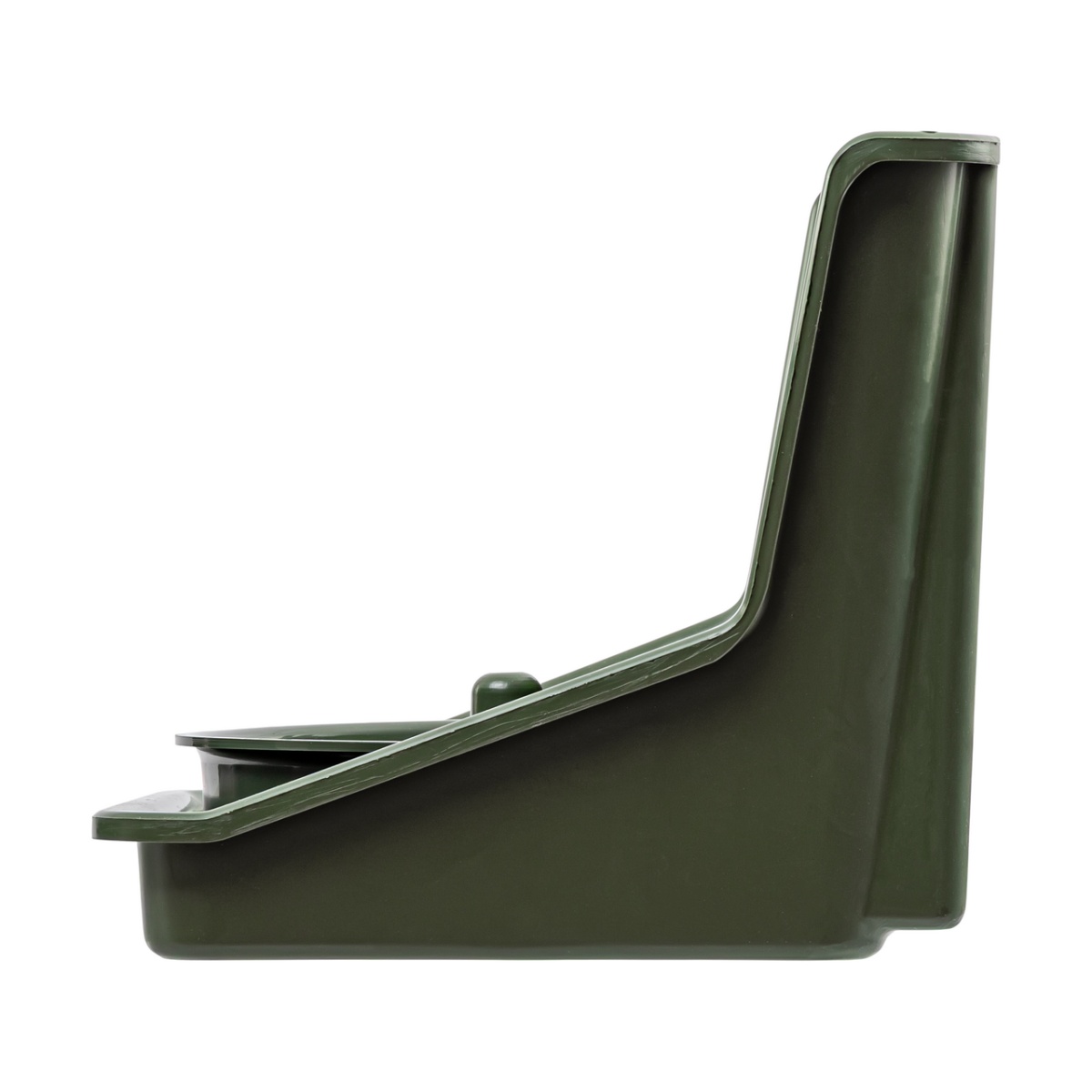 Nyalósó tartó, kerek betéttel, sötétzöld