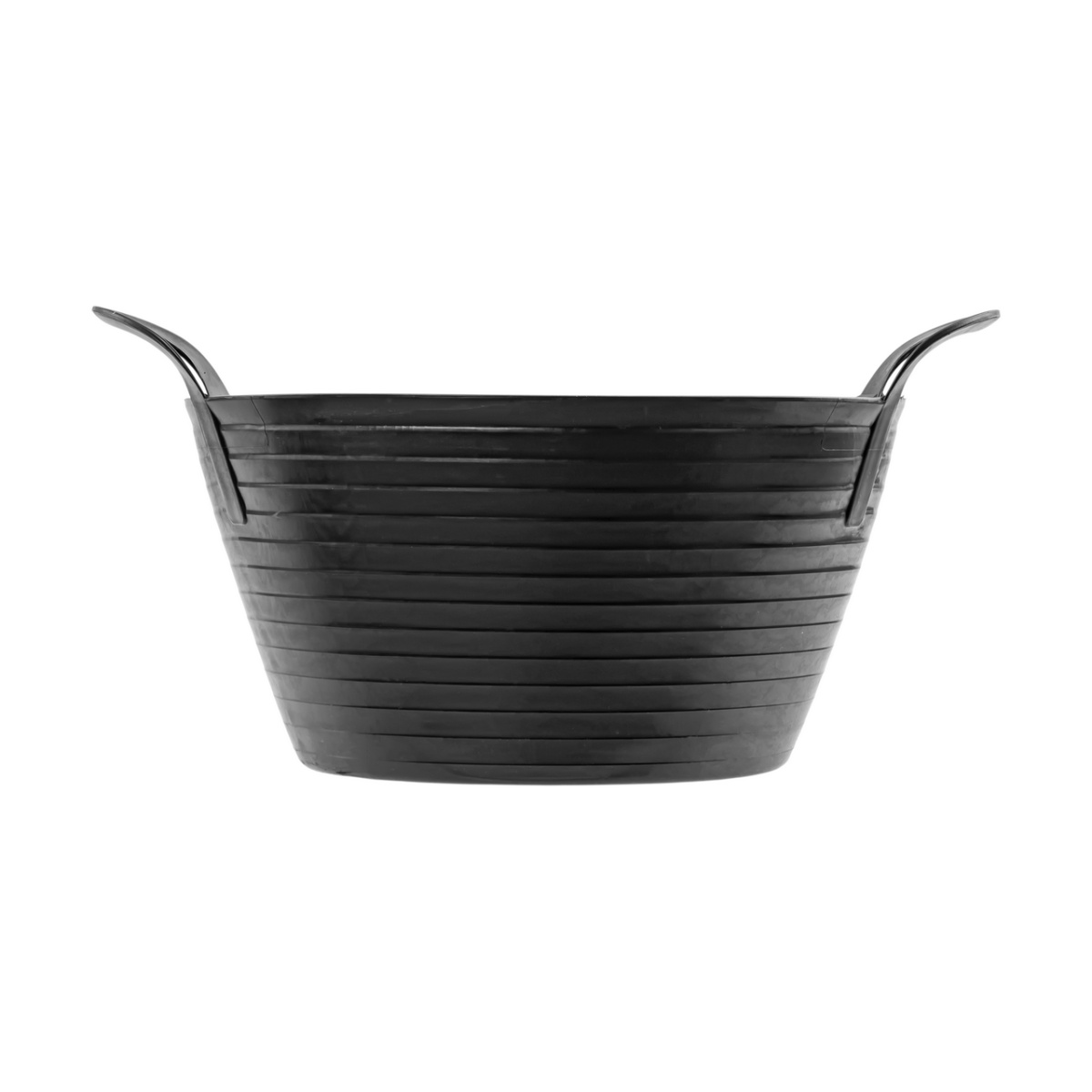 Rugalmas műanyag vödör, Flexbag, fekete, 12 literes