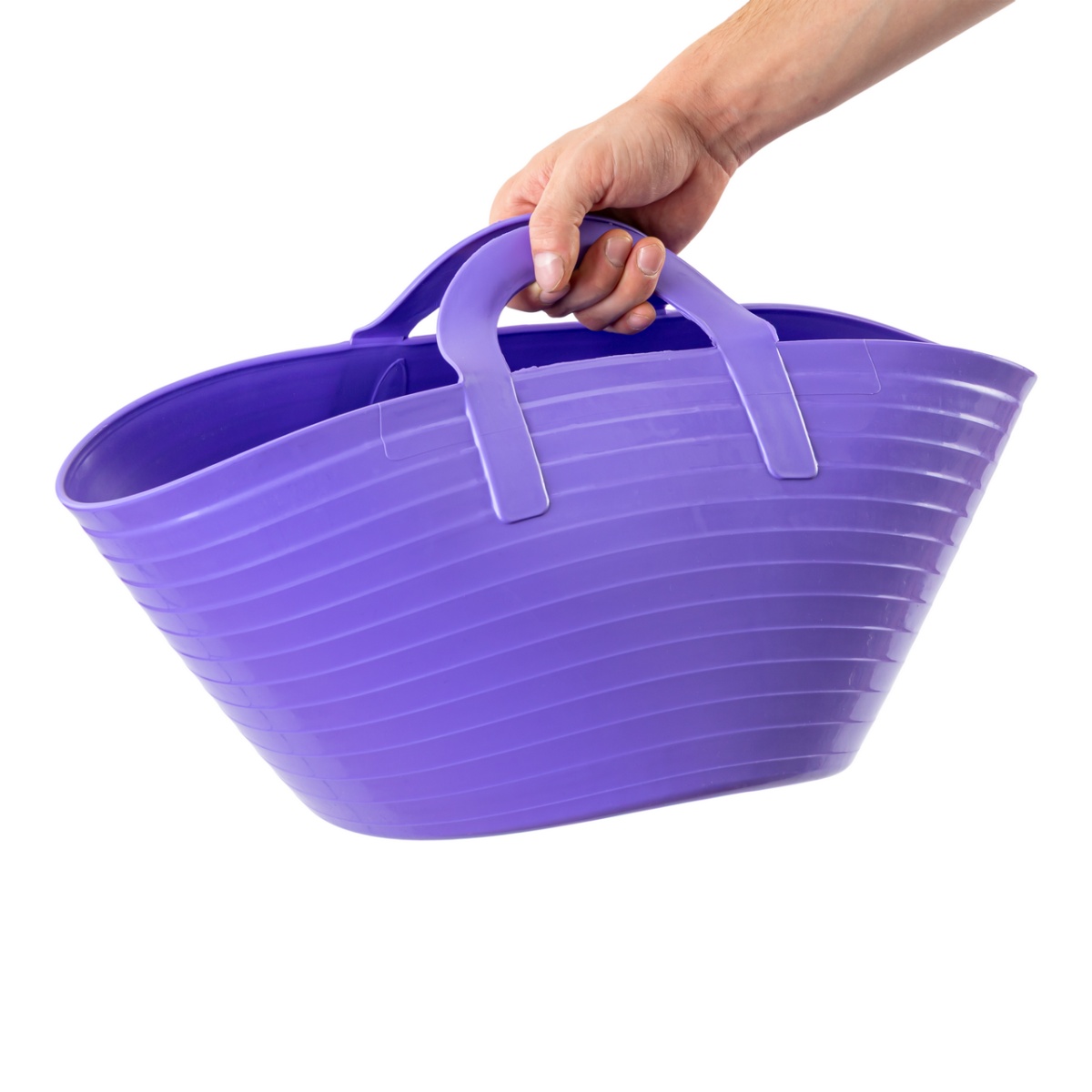 Rugalmas műanyag vödör, Flexbag, lila, 12 literes