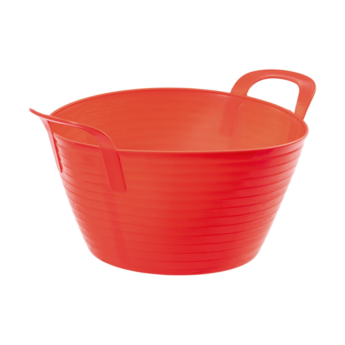 Rugalmas műanyag vödör, Flexbag, piros, 12 literes