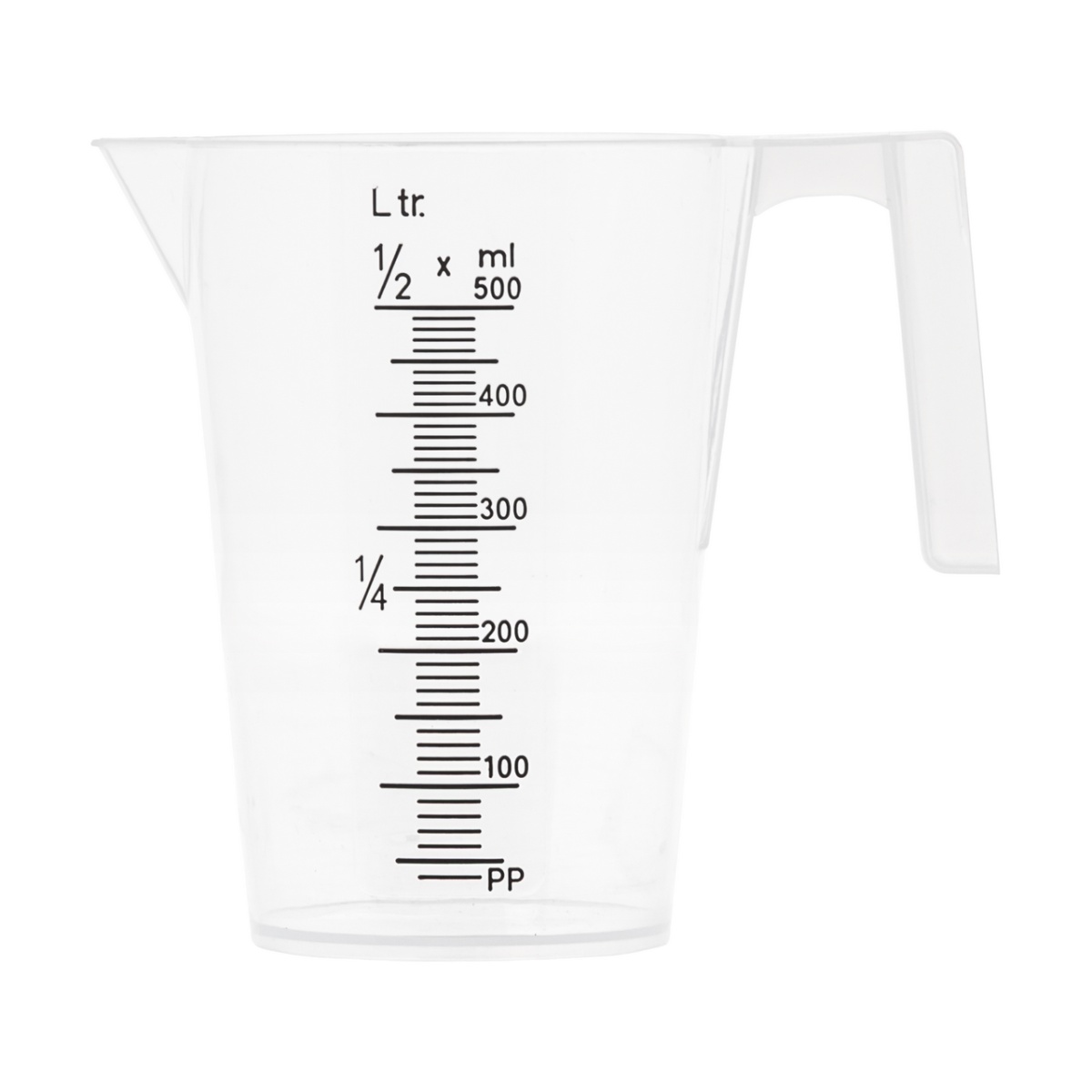 Mérőkanna, műanyag, 0,5 literes
