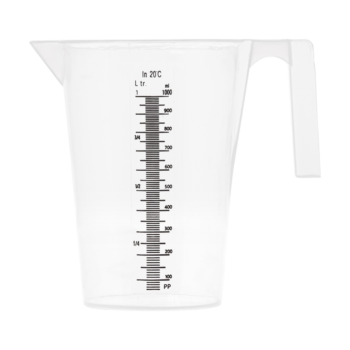 Mérőkanna, műanyag, 1 literes