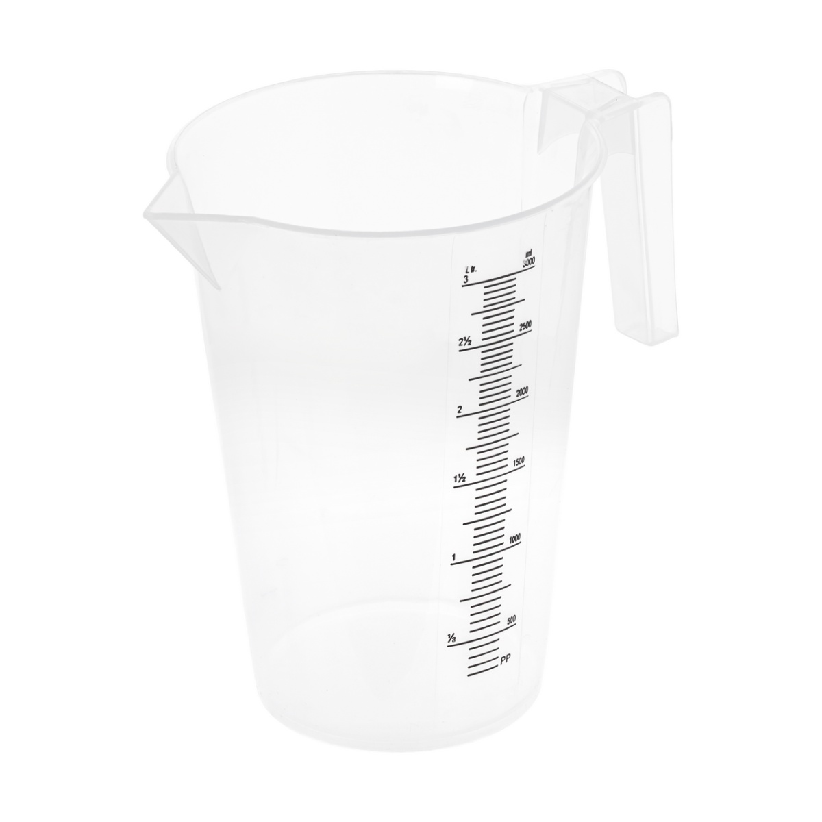 Mérőkanna, műanyag, 3 literes