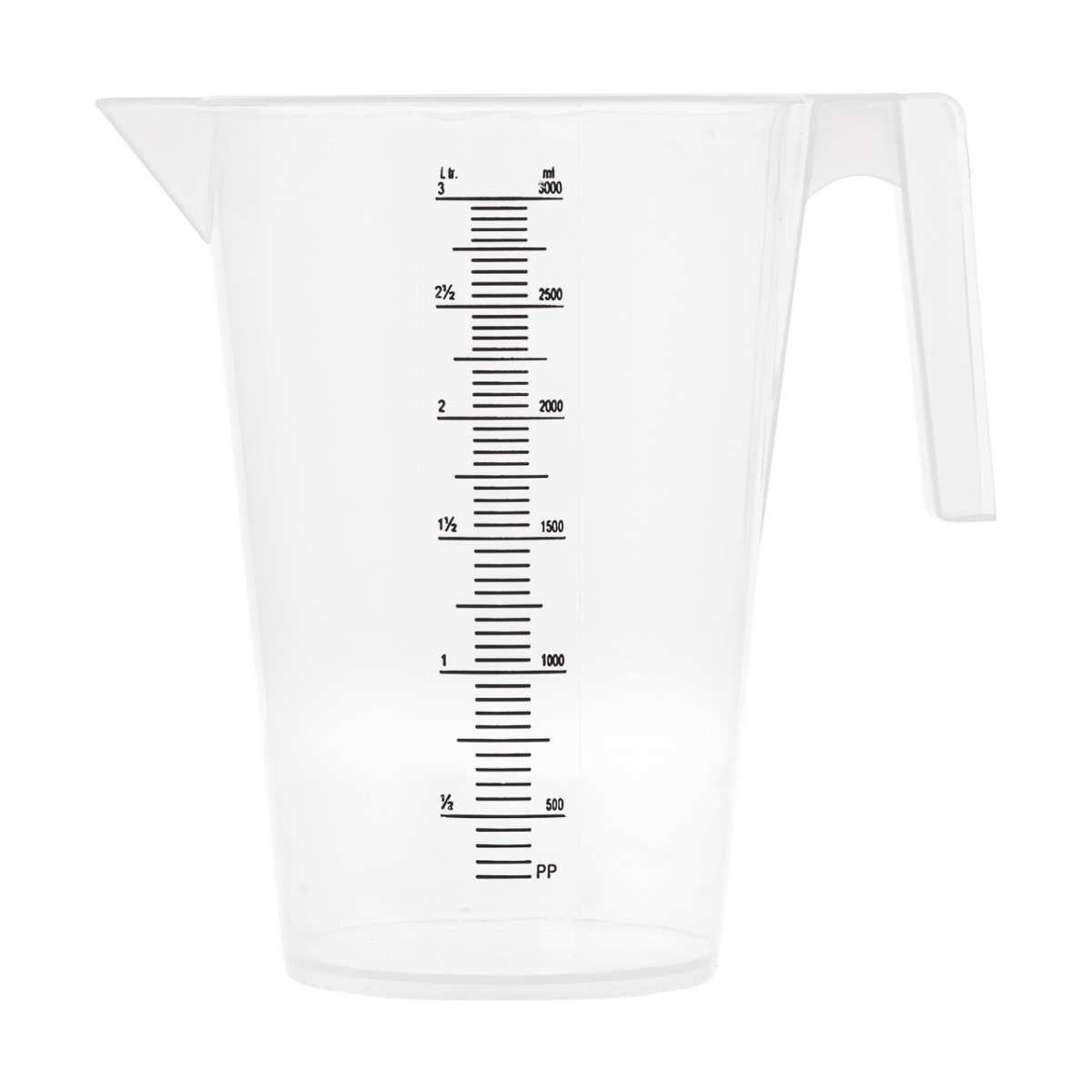 Mérőkanna, műanyag, 3 literes