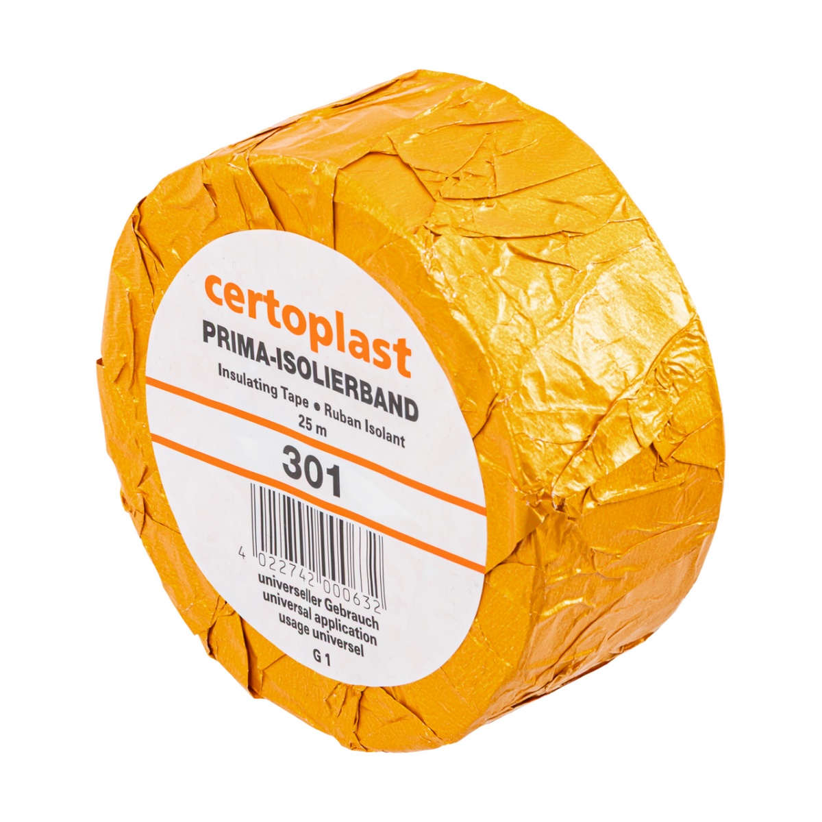 Pataszalag, fekete, Certoplast, 45 mm × 25 m