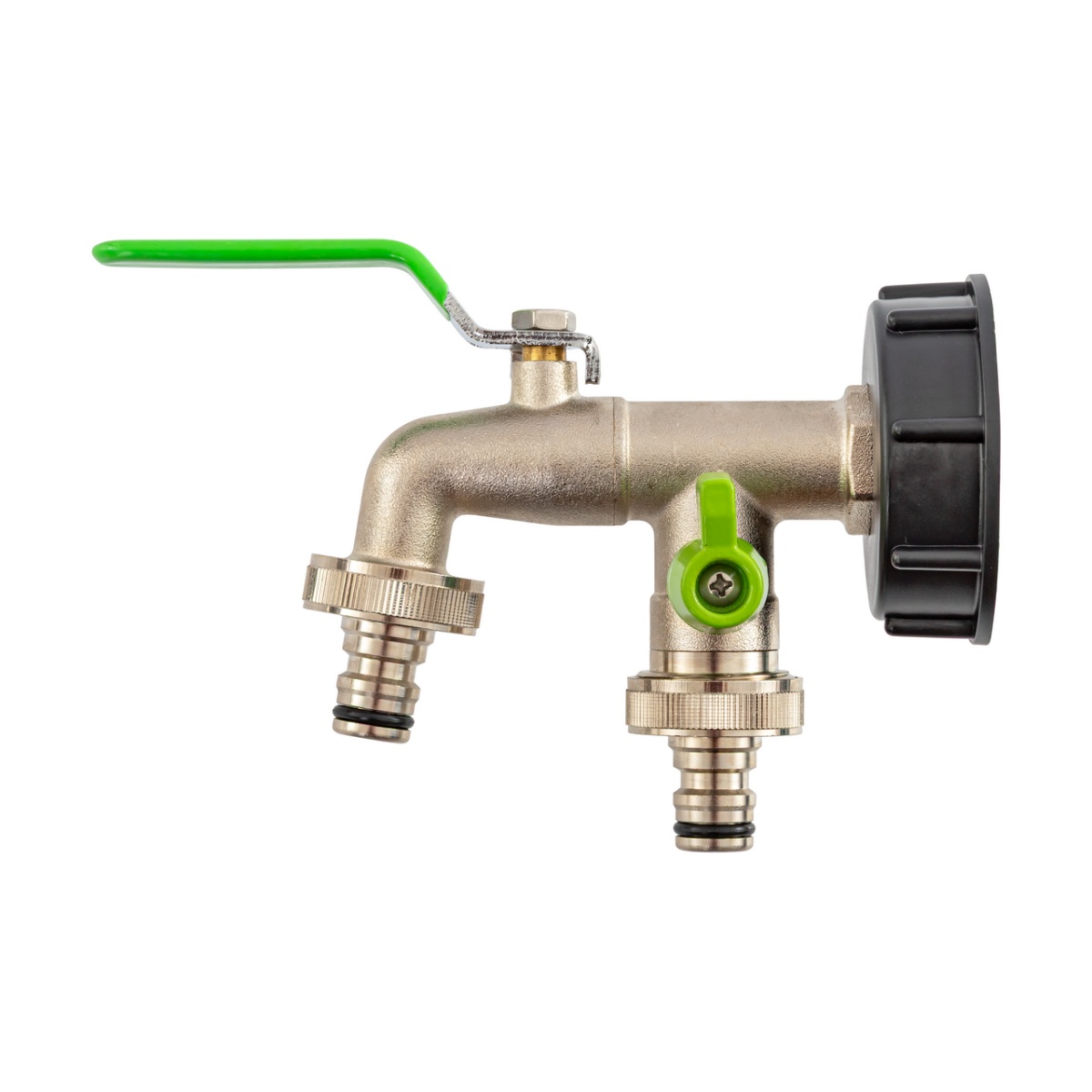 IBC tartálycsap, 3/4", 2 kimenettel