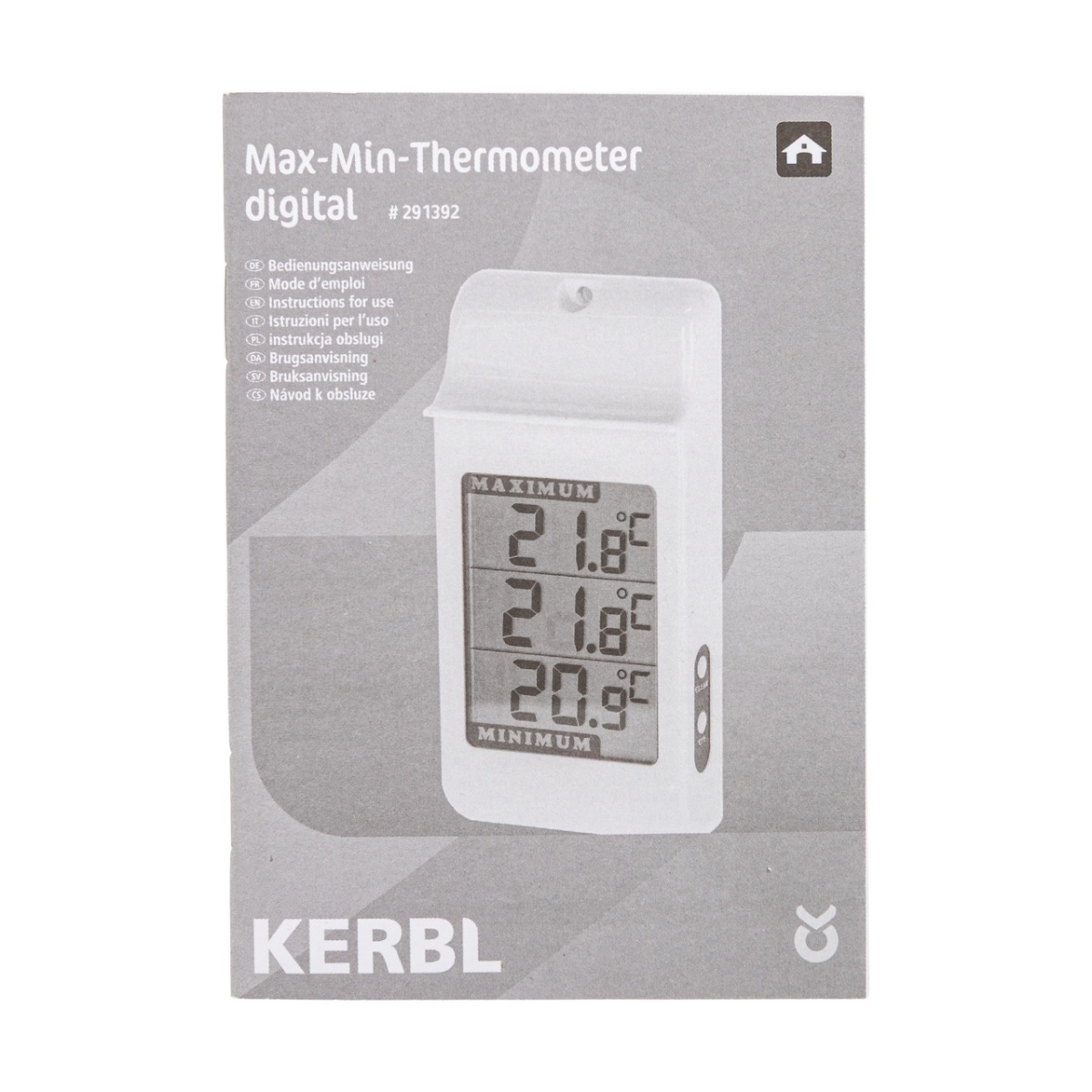 Digitális hőmérő min-max funkcióval