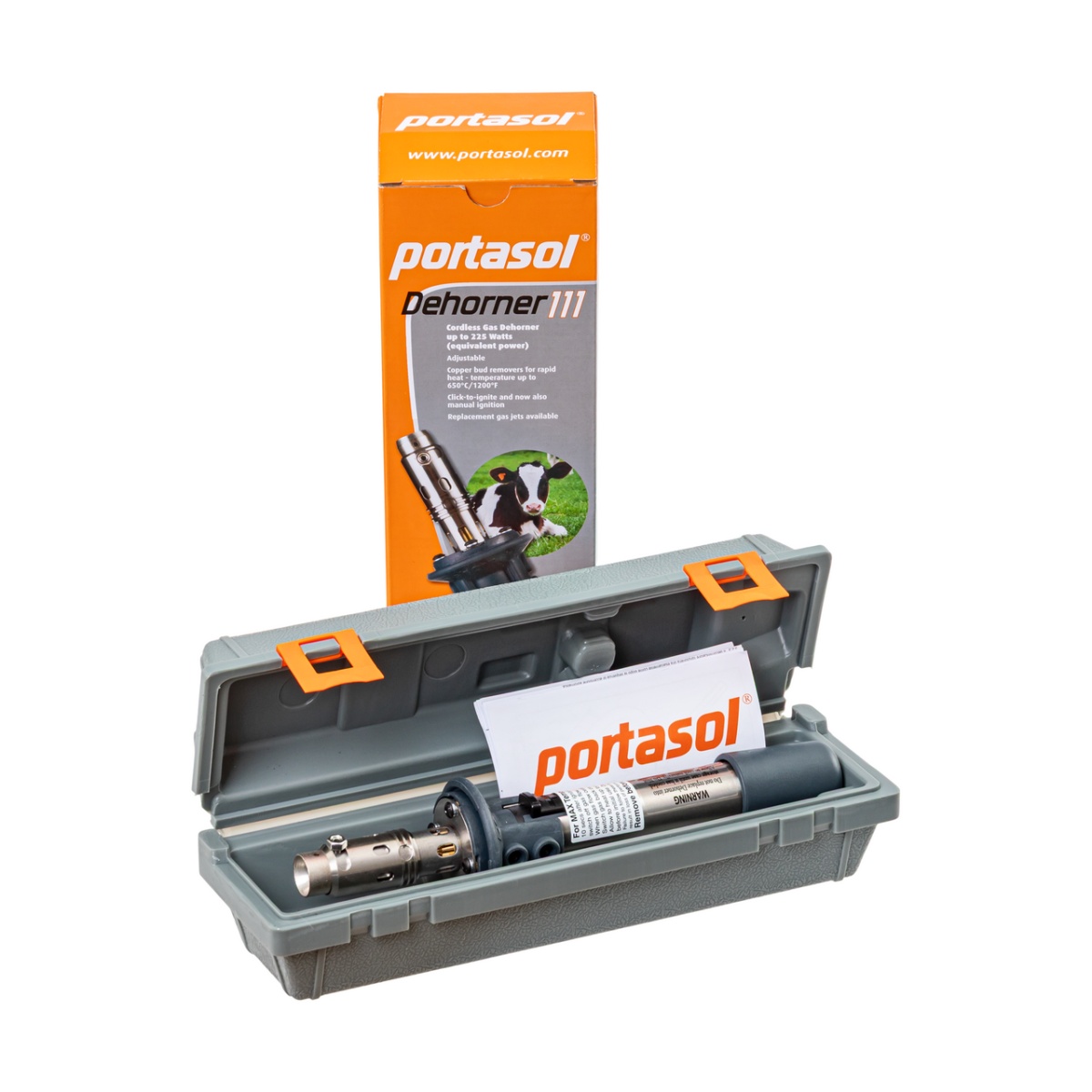 Gázos szarvtalanító, Portasol 3, Ø18,5 mm-es fejjel