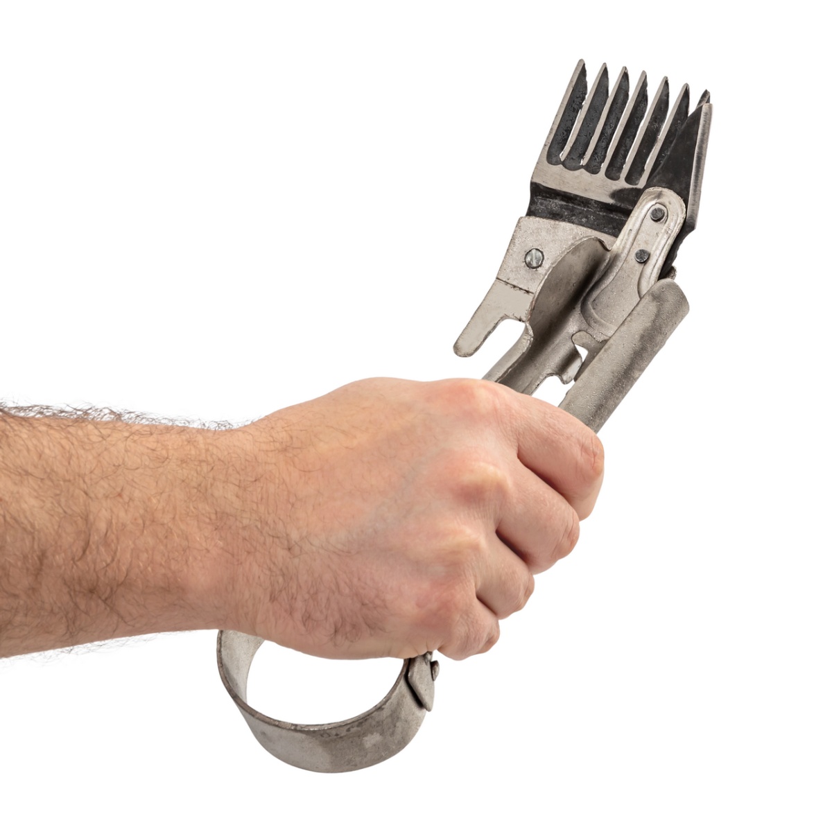 Kézi juhnyíró olló ritka fogazattal, alkalmi nyíráshoz, 25 cm