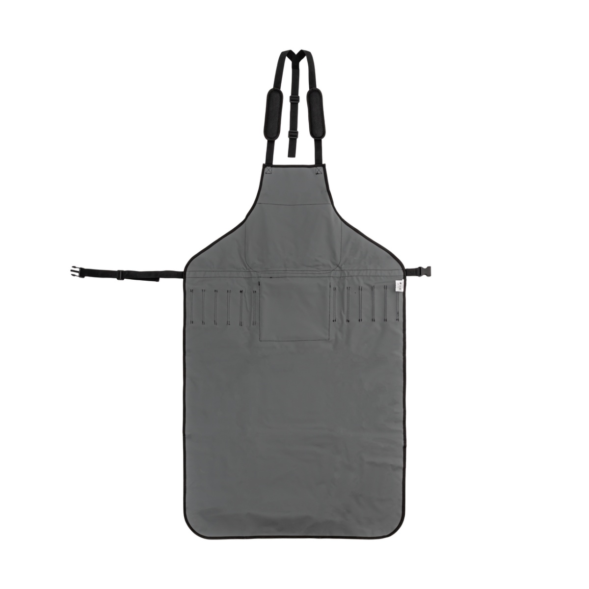 Körmöző és nyíró kötény, lábkivágás nélkül, 123 × 73 cm