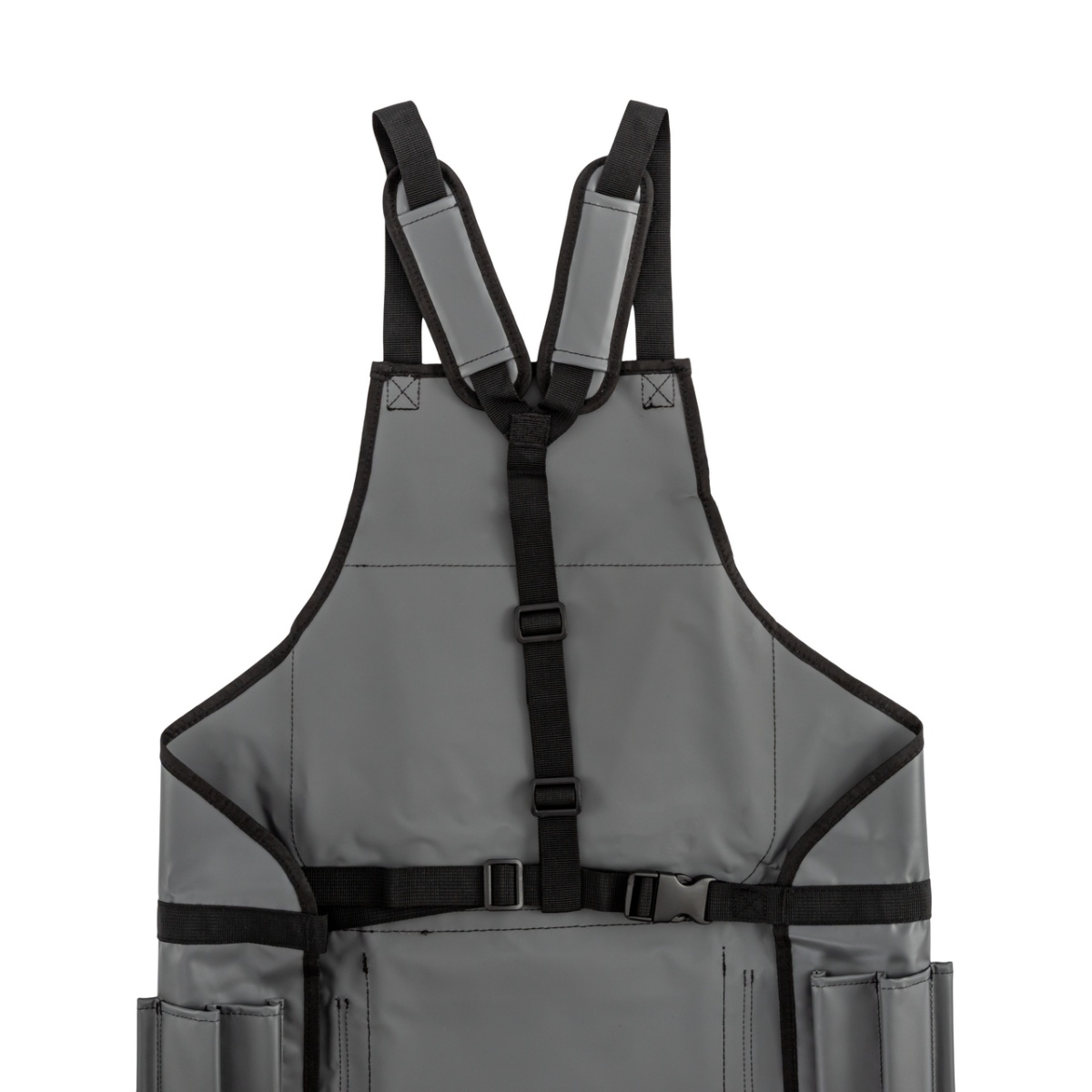 Körmöző és nyíró kötény, lábkivágás nélkül, 123 × 73 cm