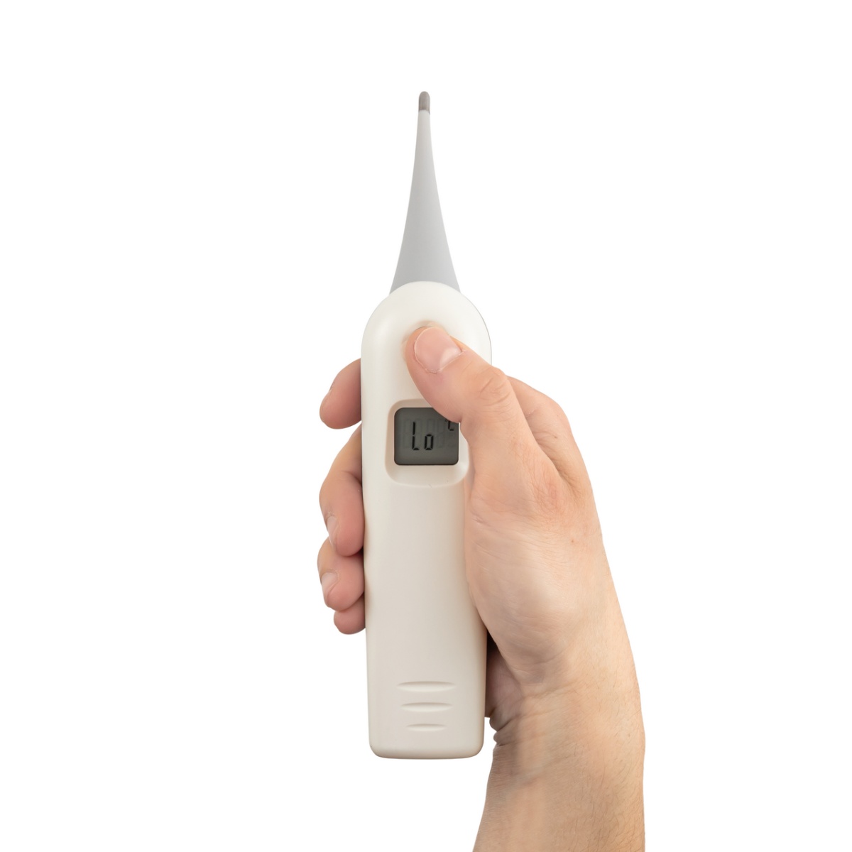 Ergonomikus kialakítású, könnyen használható digitális lázmérő, rektális használatra