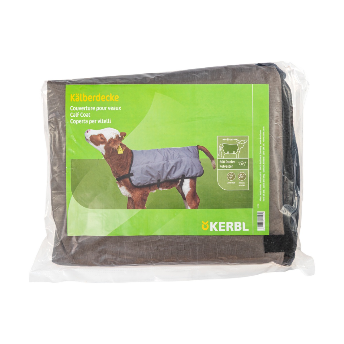 Vízálló borjútakaró, szürke, 80 × 70 cm