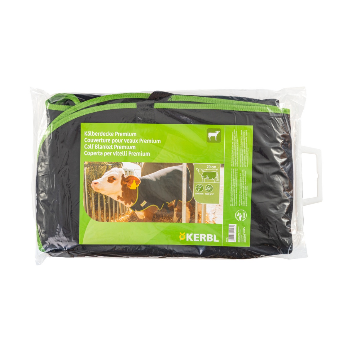 Prémium borjútakaró, hőszigetelő, vízálló, fekete, 70 × 70 cm