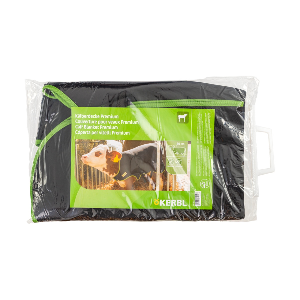 Prémium borjútakaró, hőszigetelő, vízálló, fekete, 80 × 70 cm