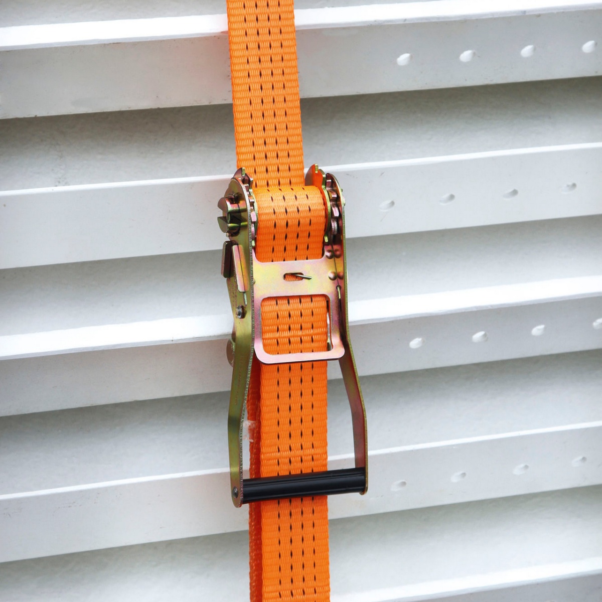 Racsnis rögzítőheveder, narancssárga, 4000 kg, 50 mm × 6 m