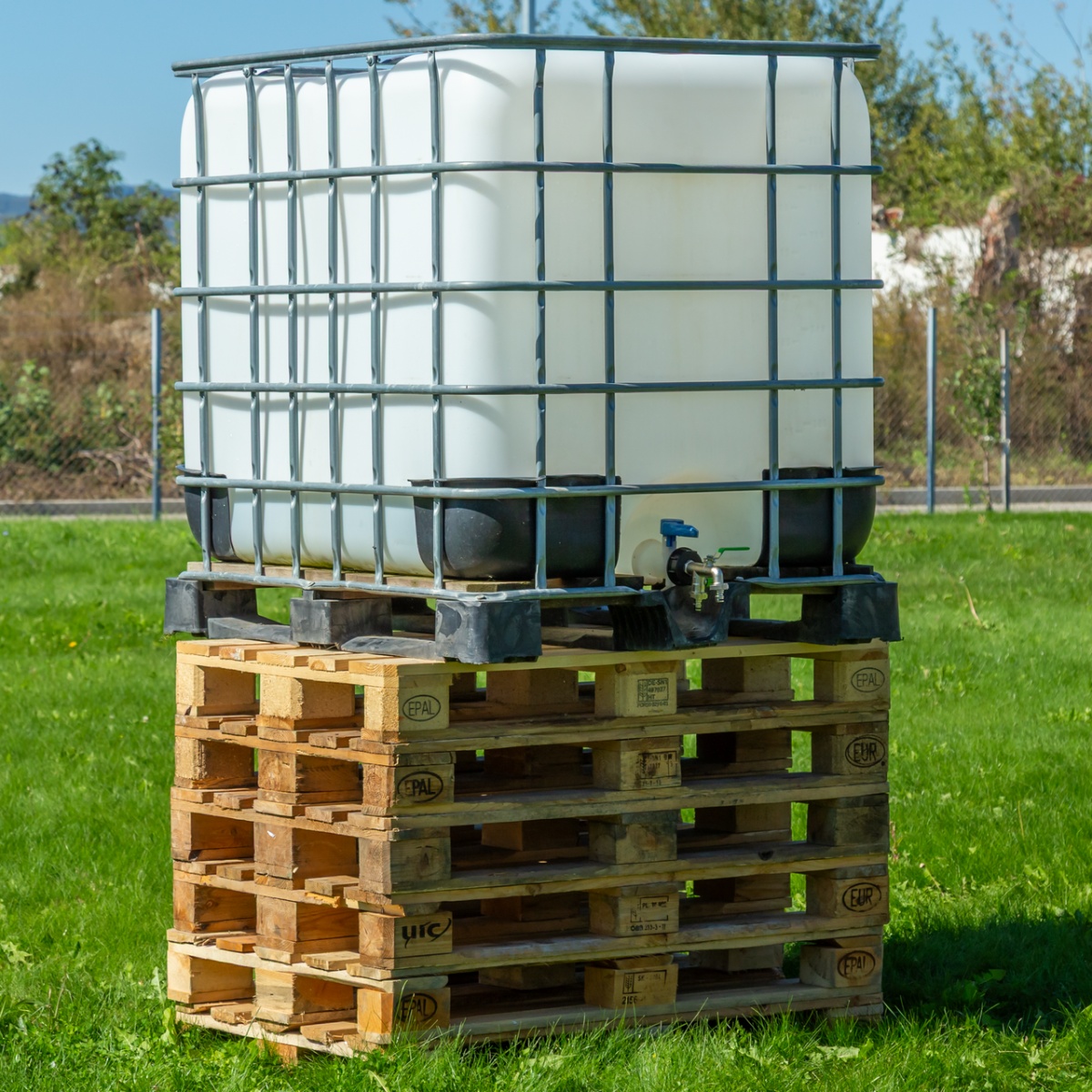 IBC tartálycsap, 3/4", 2 kimenettel