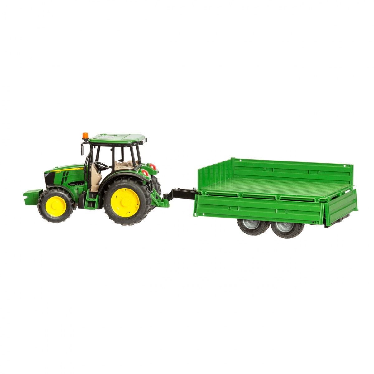 John Deere 5115 M játéktraktor utánfutóval