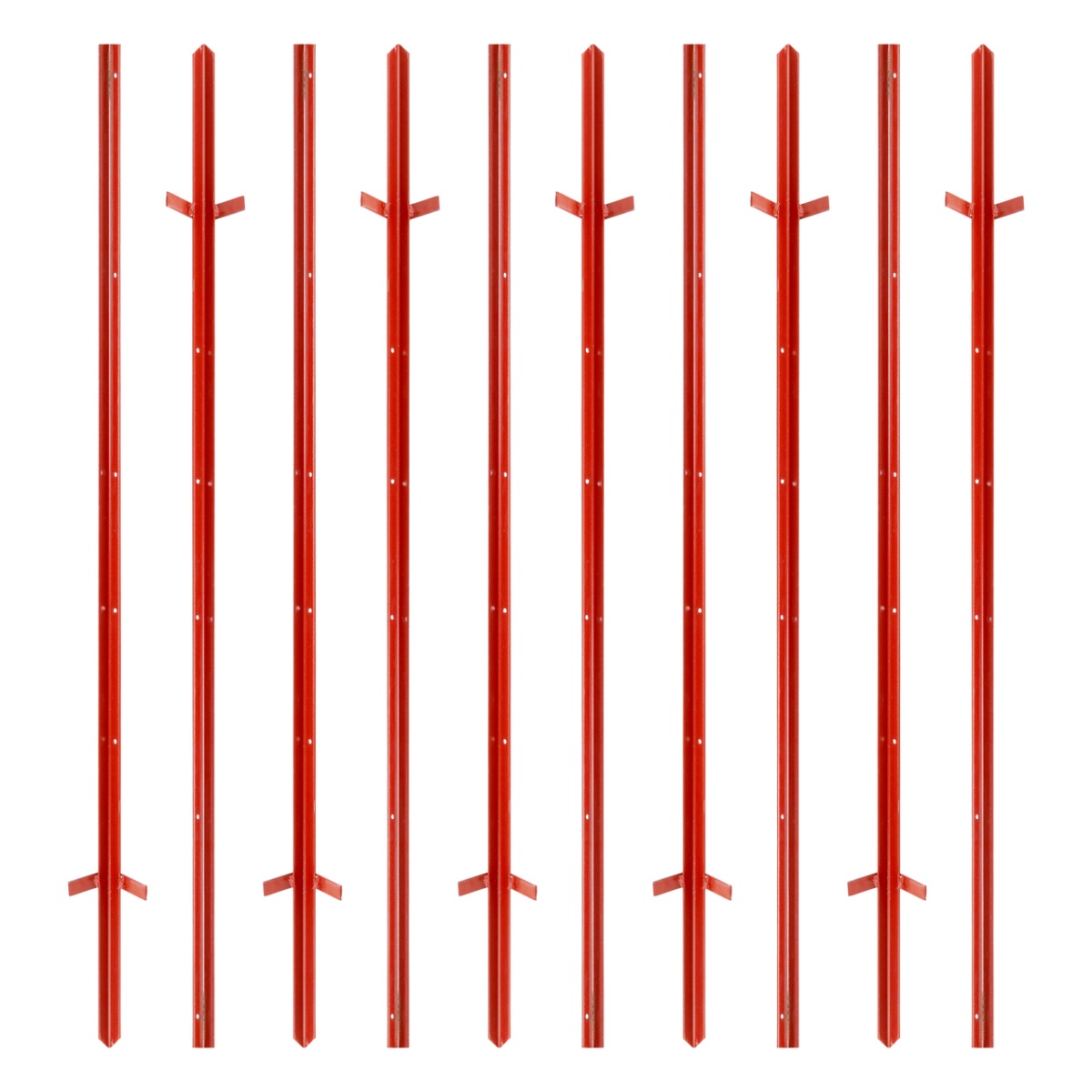 Szögacél fémoszlop, 25 × 25 mm, 150 cm, 10 db.