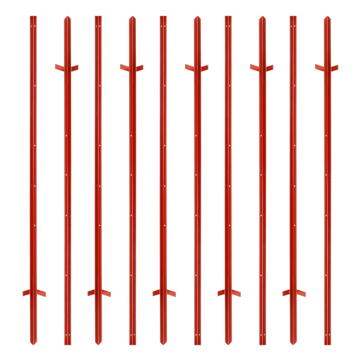 Szögacél fémoszlop, 25 × 25 mm, 165 cm, 10 db.