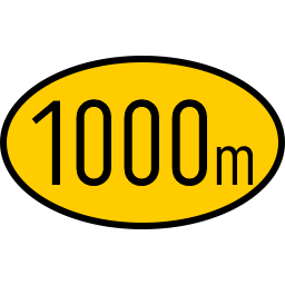 1000m