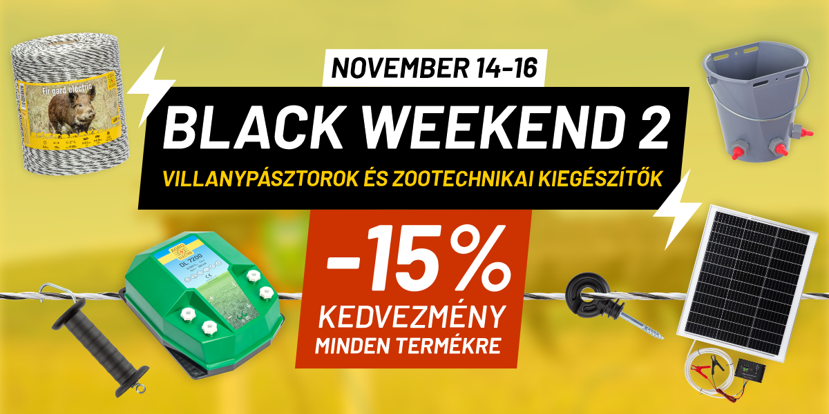 Black Weekend promóció 2025 az Agro Electro-nál
